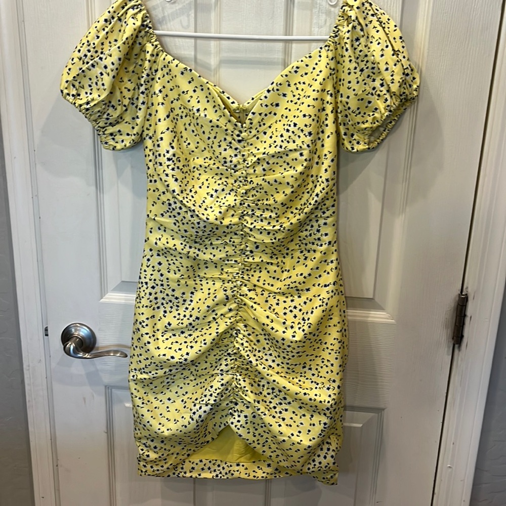 Lavish Alice Yellow Floral Dress - Gem